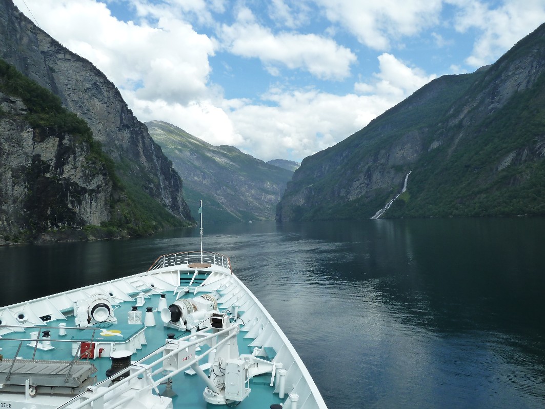 Die Einfahrt in den Geirangerfjord